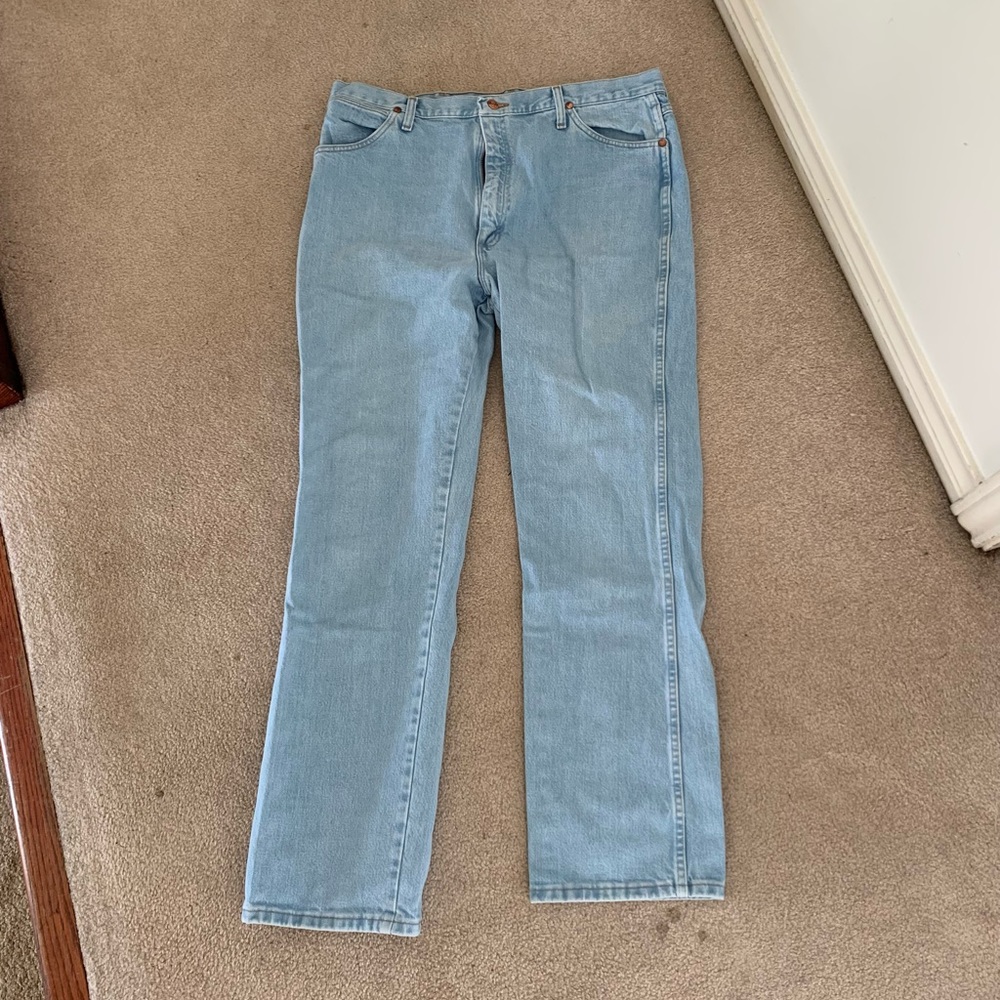 Wrangler Jeans Light Wash Slim Fit - 38x34